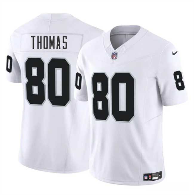 Men & Women & Youth Las Vegas Raiders #80 Ian Thomas White 2025 F.U.S.E. Vapor Stitched Jersey